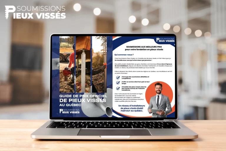 guide de prix officiel de pieux visses au quebec 2025